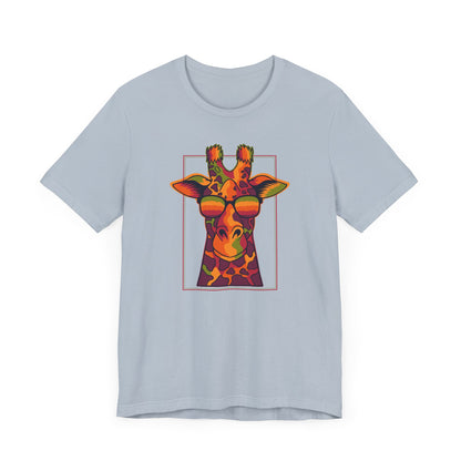 Men's Classic Fine Comb Cotton Crew Neck T-shirt - Funky Giraffe
