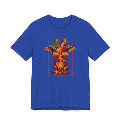 Men's Classic Fine Comb Cotton Crew Neck T-shirt - Funky Giraffe