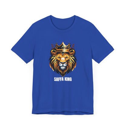 Men's Classic Fine Comb Cotton Crew Neck T-shirt - Saffa Lion