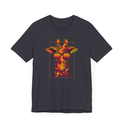 Men's Classic Fine Comb Cotton Crew Neck T-shirt - Funky Giraffe
