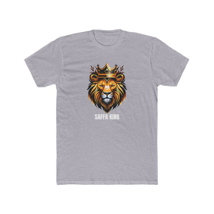 Men's Classic Fine Comb Cotton Crew Neck T-shirt - Saffa Lion